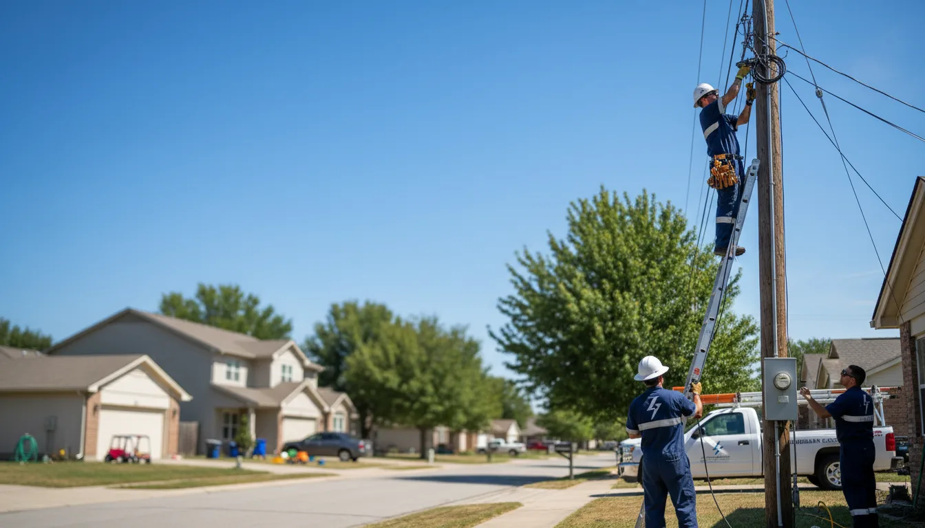 Residential electrician providing installation services in Odessa, MN